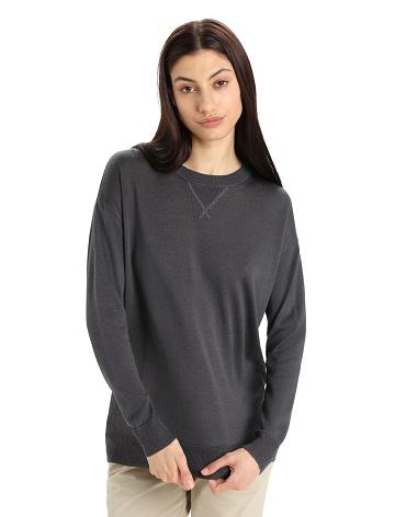 Icebreaker Cool-Lite™ Merino Nova Tröja Tröjor Dam Silver Grå | SE 1332PJJQ